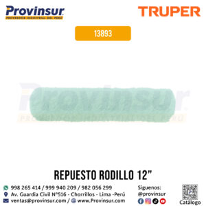 Felpa para rodillo de 12 x 5/8 pulgadas en superficies poco rugosas 13893 Truper
