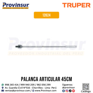 Mango articulado con cuadro de 1/2'' largo 18'' 13924 Truper
