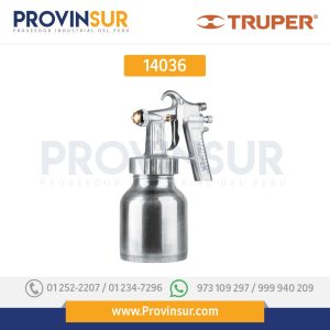 Pistola p/pintar baja presión, pulida, entrada superior 14036 Truper