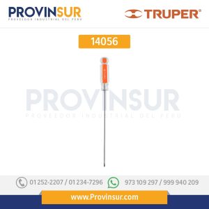 Desarmador punta Phillips # 0, mango de acetato 6" 14056 Truper