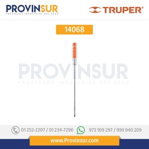 Desarmador punta Phillips # 1, mango de acetato 8" 14068 Truper