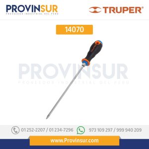 Desarmador punta Phillips # 1, mango Comfort Grip, 8" 14070 Truper