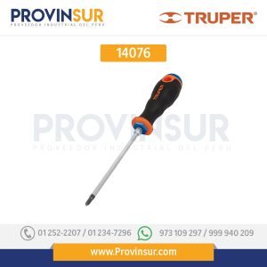 Desarmador punta Phillips # 2, mango Comfort Grip, 4" 14076 Truper