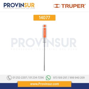 Desarmador punta Phillips # 2, mango de acetato 6" 14077 Truper