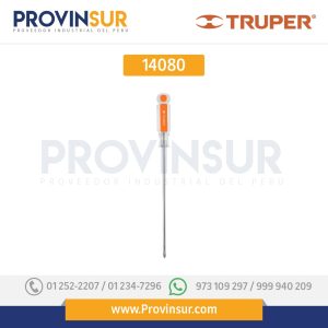 Desarmador punta Phillips # 2, mango de acetato 8" 14080 Truper