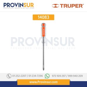 Desarmador punta Phillips # 3, mango de acetato 6" 14083 Truper