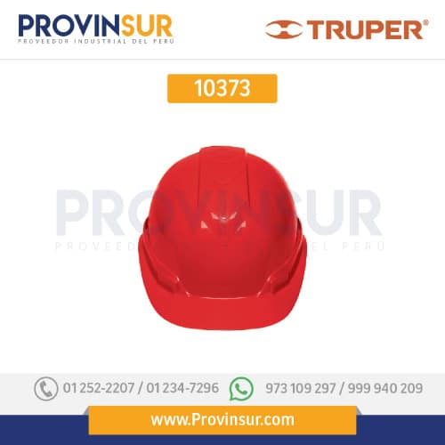 Casco de seguridad ajuste de matraca rojo 10373 Truper 1 Casco de seguridad ajuste de matraca rojo 10373 Truper