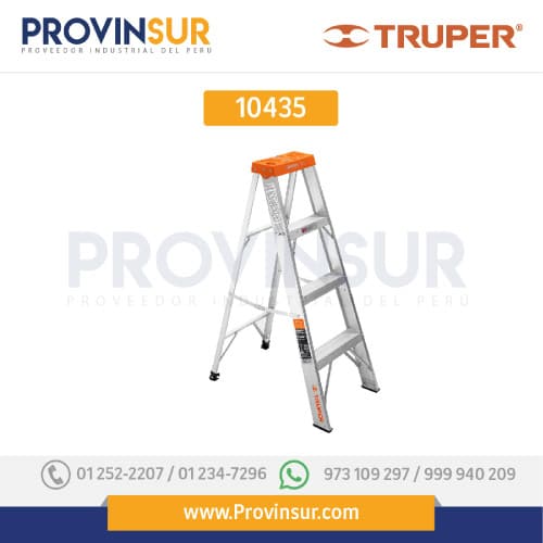 Escalera de tijera tipo II, 3 escalones 10435 Truper 1 Escalera de tijera tipo II, 3 escalones 10435 Truper