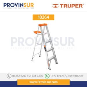 Escalera de tijera tipo II con bandeja naranja, 175 kg 10264 Truper