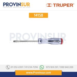 Desarmador de golpe, 1/4X4", plano 14158 Truper