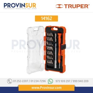 Juego desarmadores de precisión, punta intercambiable, 32pzas 14162 Truper