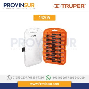 Juego con 15 desarmadores de precisión 14205 Truper