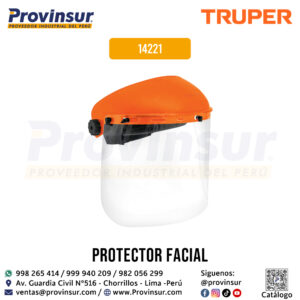 Protector facial de polipropileno 14221 Truper