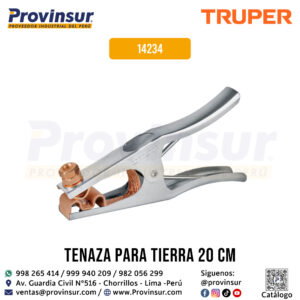 Pinza para tierra de 300 A 14234 Truper