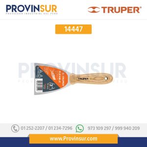 Espátula flexible, mango de madera, 1" 14447 Truper