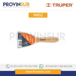Espátula flexible, mango de madera, 6" 14452 Truper