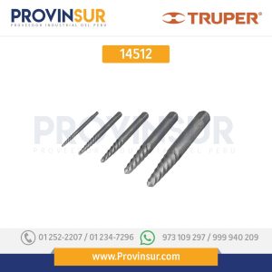 Juego extractores de tornillos, 5 piezas 14512 Truper