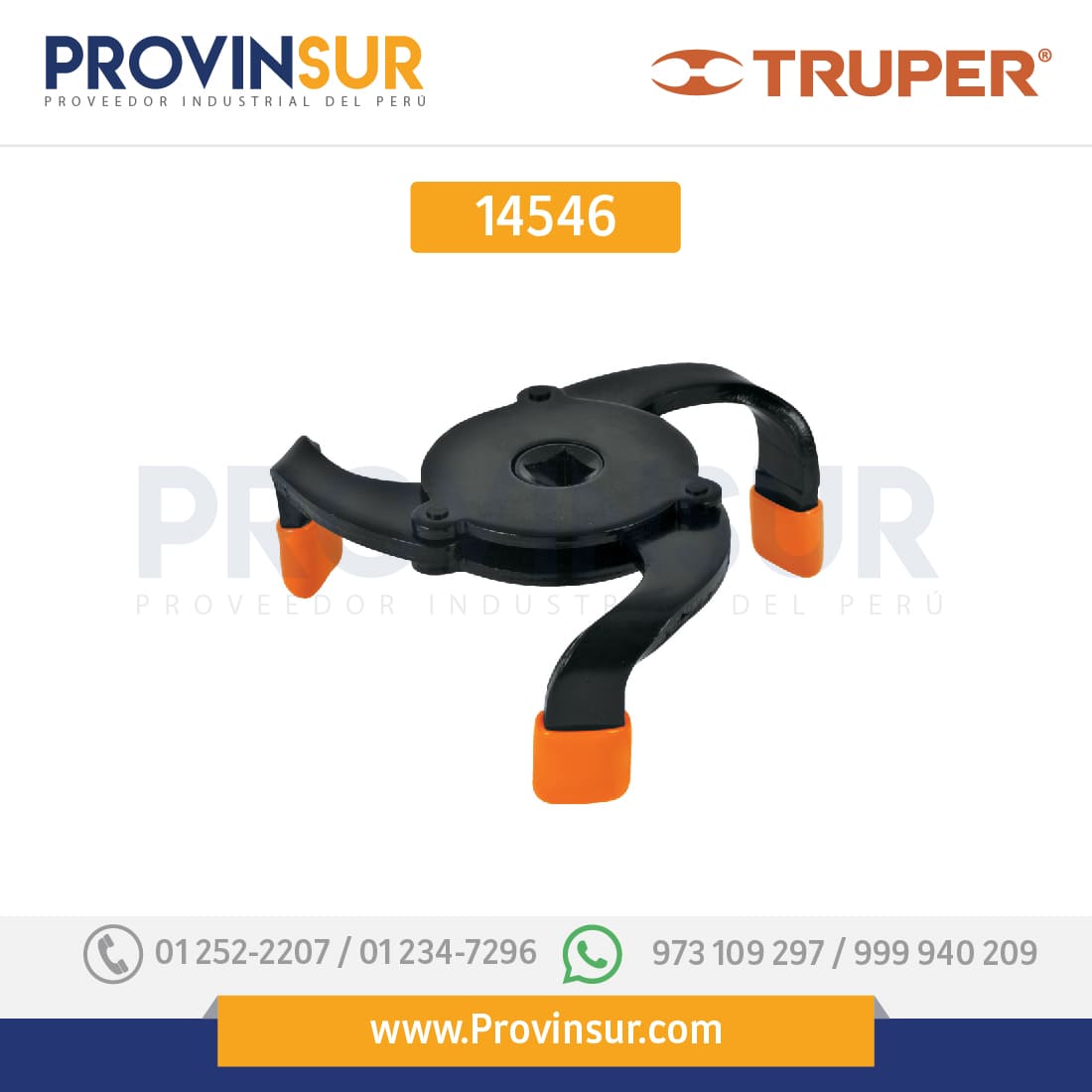 Llave de filtro universal 14546 Truper 1 Llave de filtro universal 14546 Truper