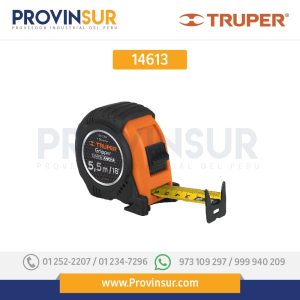 Flexómetro Gripper, contra impacto, 5.5 m, cinta 25 mm 14613 Truper