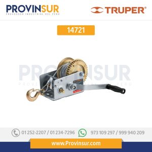Malacate con manivela, 1100 kg, con cable 14721 Truper