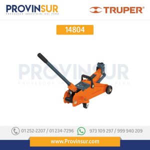 Gato hidráulico de patín, 2 ton, con maletín 14804 Truper