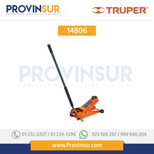 Gato hidráulico profesional de patín, 3 ton, elevación rápida 14806 Truper