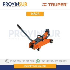 Gato hidráulico de patín, 2 ton con maletín 14826 Truper