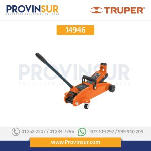 Gato hidráulico de patín, 2.5 ton elevación rápida 14946 Truper