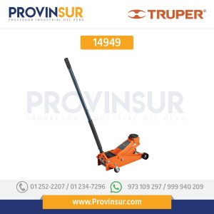 Gato hidráulico profesional de patín, 3ton, elevación rápida 14949 Truper