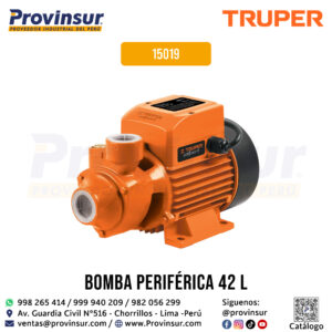 Bomba periférica 1/2 HP / 220V / 60Hz para uso agrícola 15019 Truper