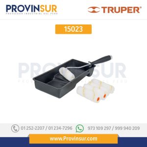 Kit de rodillo para pintar, 4" (maneral, charola y felpa) 15023 Truper