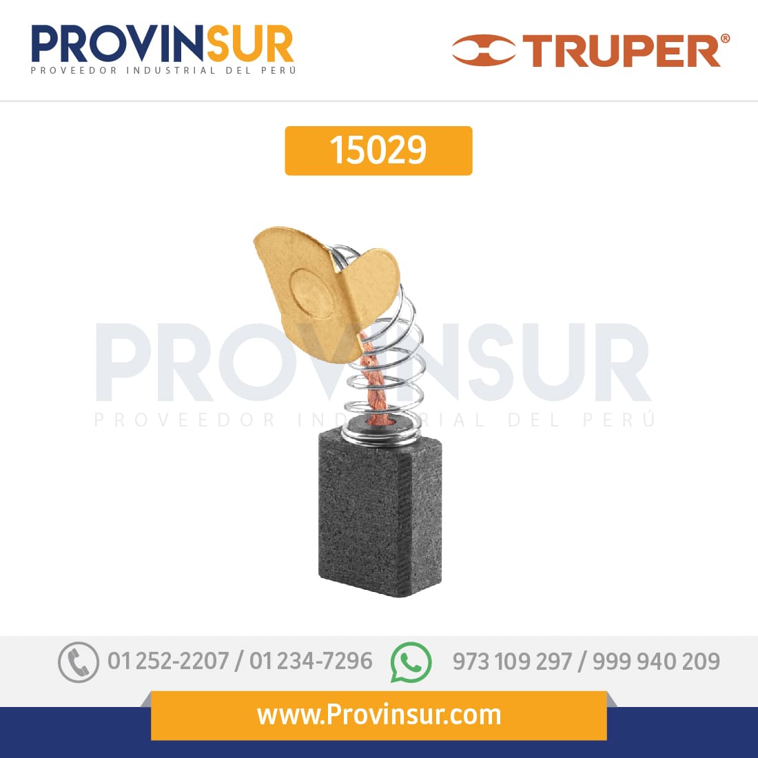Carbones de repuesto para sierra SICI-7-1/4A3 15029 Truper 1 Carbones de repuesto para sierra SICI-7-1/4A3 15029 Truper