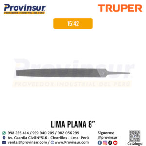 Lima plana bastarda 8'' 15142 Truper