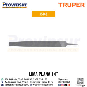 Lima plana bastarda 14'' 15148 Truper