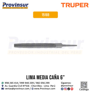 Lima media caña bastarda 6'' 15169 Truper