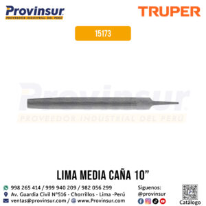 Lima media caña bastarda 10'' 15173 Truper