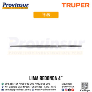 Lima redonda bastarda 4'' 15185 Truper