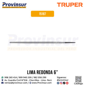 Lima redonda bastarda 6'' 15187 Truper