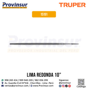 Lima redonda bastarda 10'' 15191 Truper