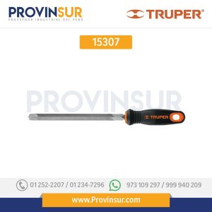 Lima triángulo pesado 6" con mango doble inyección 153007 Truper