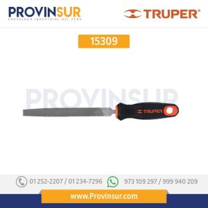 Lima plana, bastarda, 6" con mango doble inyección 15309 Truper