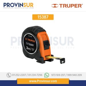 Flexómetro contra impacto, graduación métrica, 3 m, 13 mm 15387 Truper