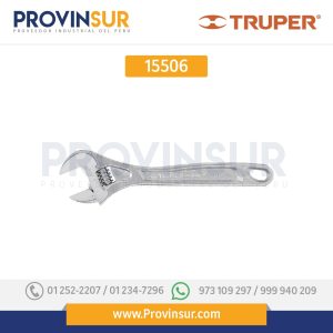 Llave ajustable (perico) profesional, cromado 8", Expert 15506 Truper