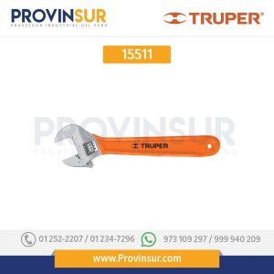 Llave ajustable (perico), cromado 10", mango de PVC 15511 Truper