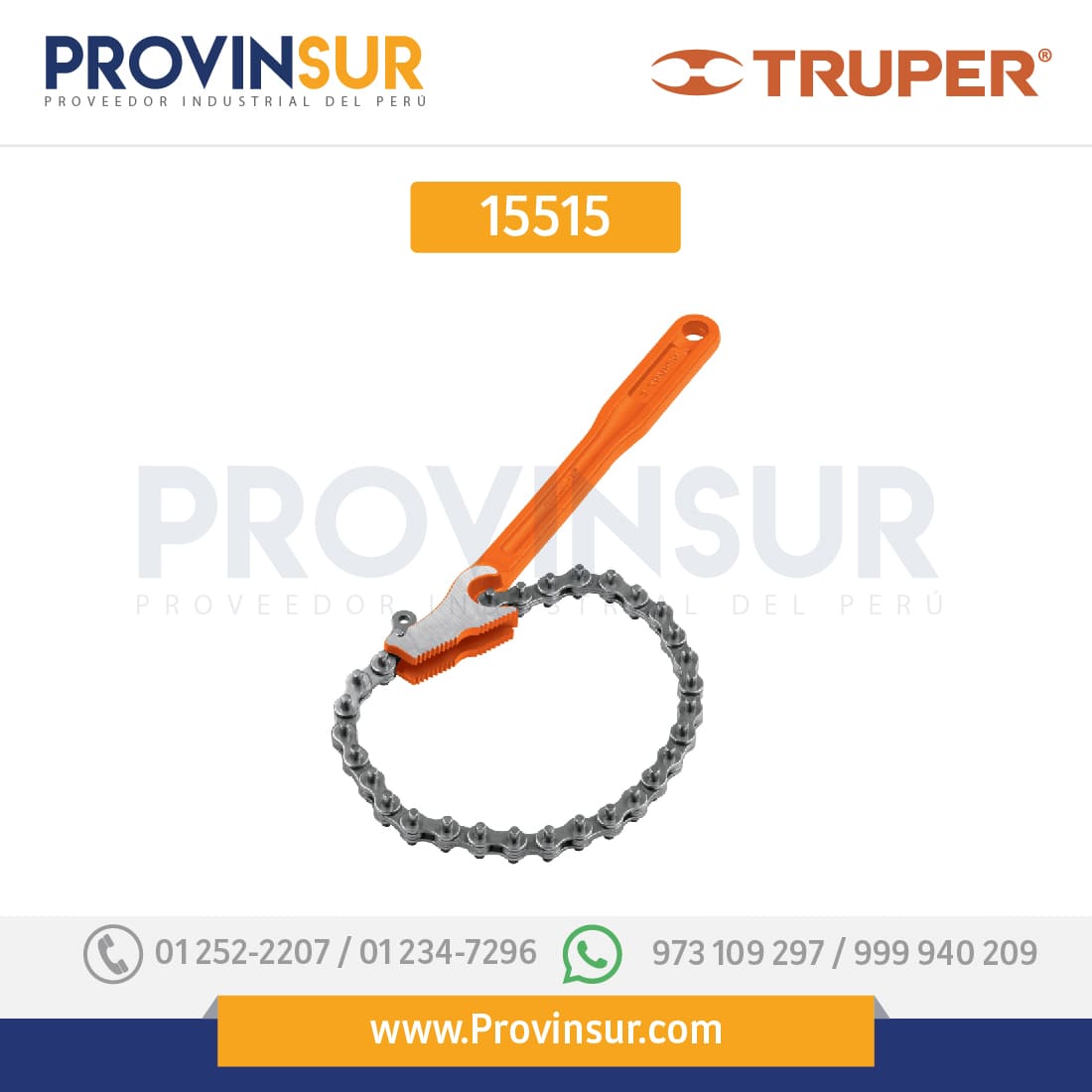 Llave universal con cadena, 280 mm 15515 Truper 1 Llave universal con cadena, 280 mm 15515 Truper