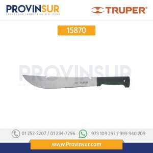 Machete rambo 12" cacha negra 15870 Truper