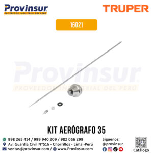 Kit de 5 accesorios para aerógrafo AERO-35 16021 Truper