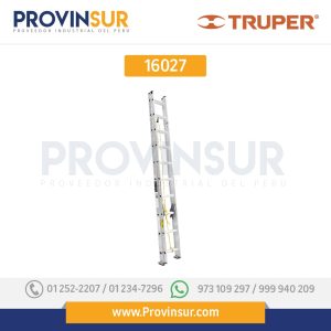 Escalera de extensión, tipo III, 20 peldaños 16027 Truper