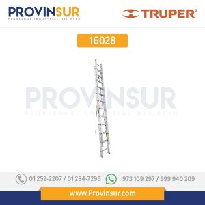 Escalera de extensión, tipo III, 24 peldaños 16028 Truper