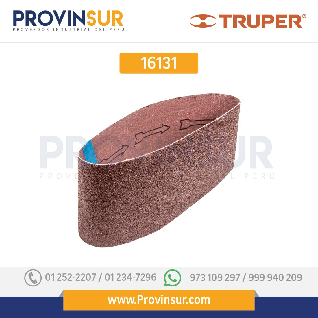 BANDA DE LIJA 4 X 24", GRANO 40, FUNDA CON 3 PZAS 16131 Truper 1 BANDA DE LIJA 4 X 24", GRANO 40, FUNDA CON 3 PZAS 16131 Truper